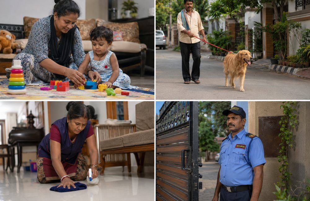 household staff, house help, babysitter