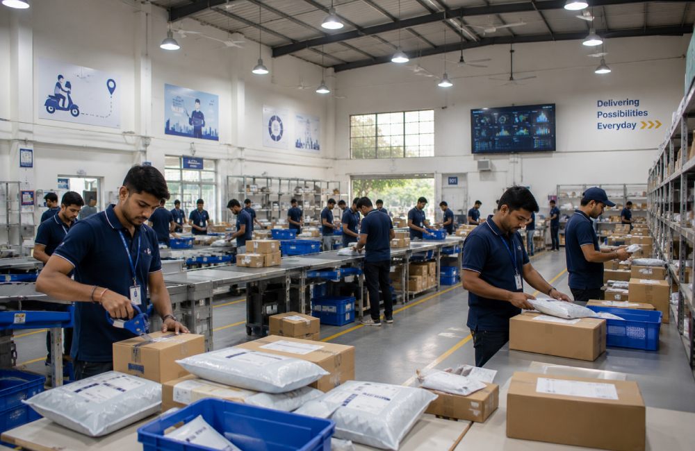 courier work, delivery person