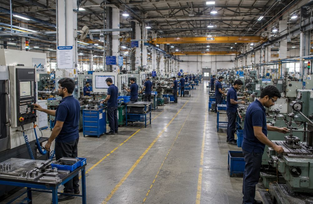 factory supervisor, factory labour, machine operator, factory helper